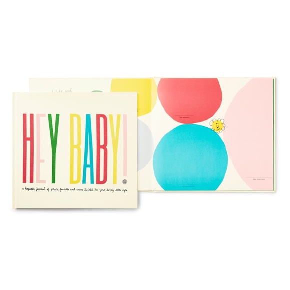 Kate Spade first year book, hey baby book